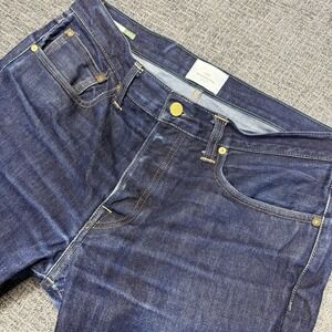 Sid Mashburn Selvedge Jeans Men's 34x32* (34x26) Raw Denim Button Fly Made USA